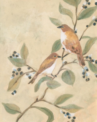 Picture of SONGBIRD ON BRANCH FRESCO I