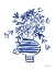 Picture of BLUE VASES IV