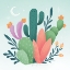 Picture of CACTUS GARDEN II