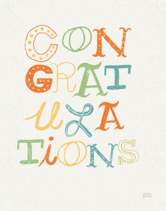 Picture of FUNKY LETTERS CONGRATULATIONS