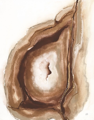 Picture of WATERCOLOR GEODE V BROWN