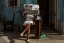 Picture of HIDDEN BEHIND THE NEWSPAPER