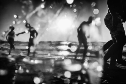 Picture of BOYS SILOUETTES AT A SUMMER DAY