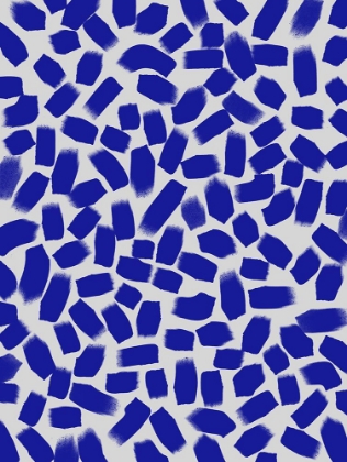 Picture of BLUE BRUSH STROKES PATTERN