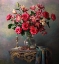 Picture of STILL LIFE WITH ROSES AND LILIES