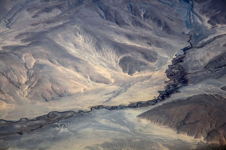 Picture of AERIAL VIEW OF THE RIVER ON TIBET PLATEAU