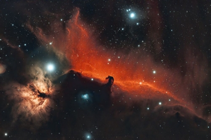 Picture of HORSEHEAD AMD FLAME NEBULA