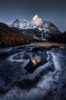 Picture of YANGMAIYONG SNOW MOUNTAIN DURING FREEZEUP