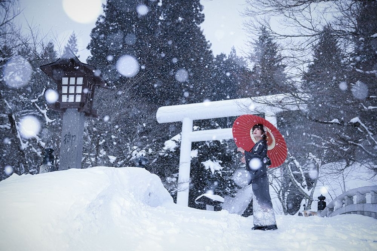 Picture of WINTER SHRINE IN JAPAN