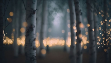 Picture of GLOWING BIRCH FOREST