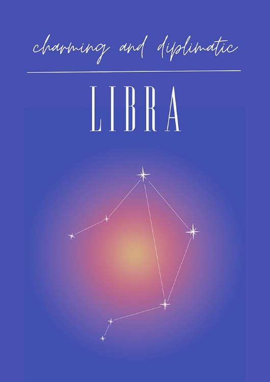 Picture of LIBRA ZODIAC PRINT ART