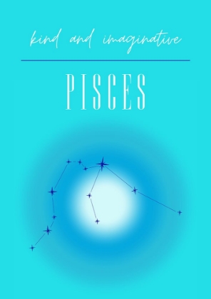 Picture of PISCES ZODIAC PRINT ART