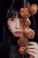 Picture of DRIED FLOWERS AND GIRL