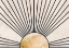 Picture of GOLD SUN RAYS MURAL CONCRETE BLACK
