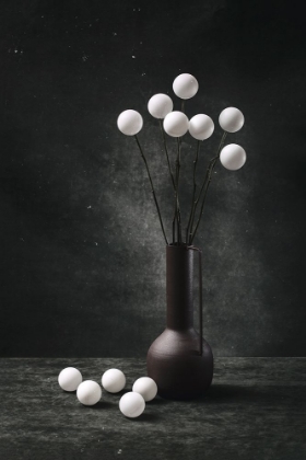 Picture of STILL LIFE WITH A BOUQUET OF WHITE BALLS