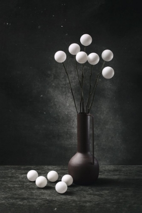 Picture of STILL LIFE WITH A BOUQUET OF WHITE BALLS