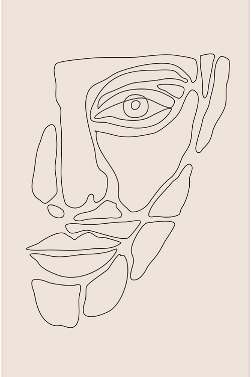 Picture of ABSTRACT FACE LINES #1