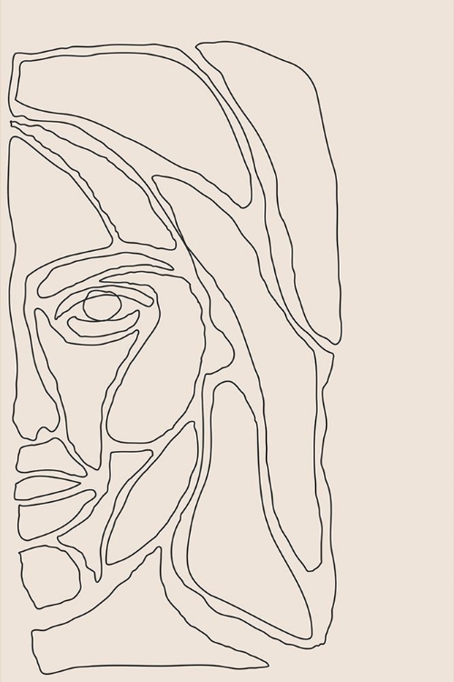 Picture of ABSTRACT FACE LINES #2