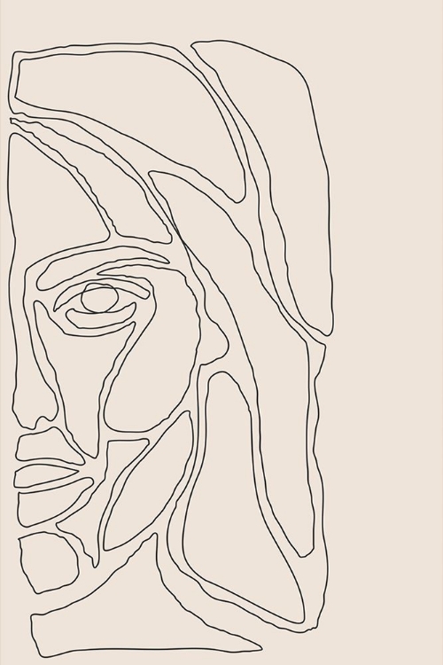 Picture of ABSTRACT FACE LINES #2