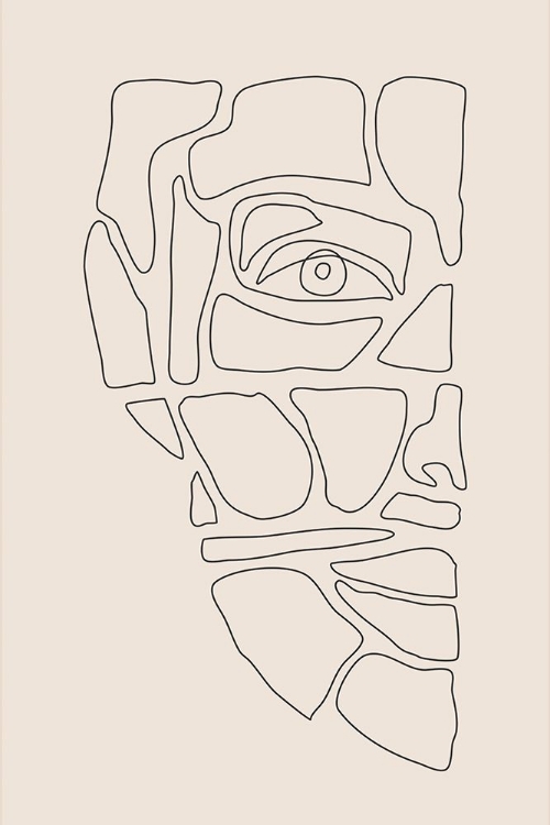Picture of ABSTRACT FACE LINES #3