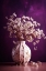 Picture of DRY FLOWERS ON PURPLE BACKGROUND