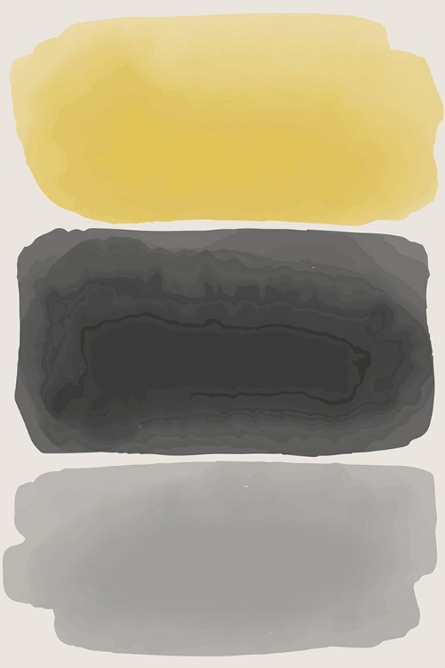 Picture of BLACK AND YELLOW WATERCOLOR #1