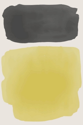 Picture of BLACK AND YELLOW WATERCOLOR #4