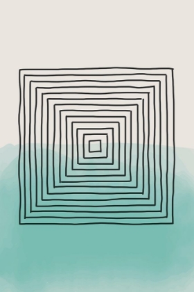 Picture of LIGHT GREEN WATERCOLOR SHAPES #2