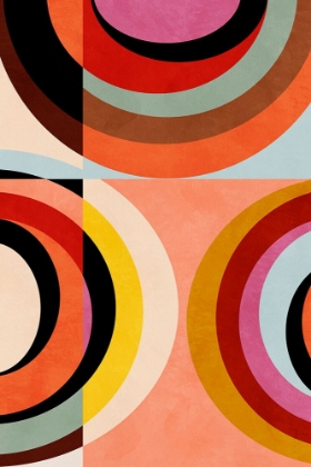 Picture of WARM COLORS BAUHAUS GEOMETRY3