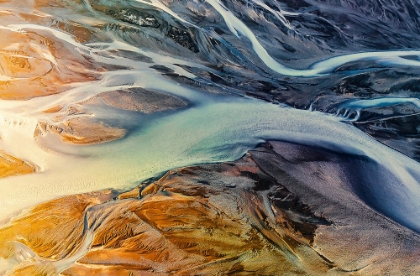 Picture of NATURES ARTISTRY: GLACIER RIVERS AT DUSK