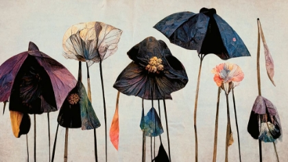 Picture of UMBRELLA FLOWERS NO 1