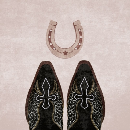 Picture of COWBOY BOOTS AND HORSESHOE