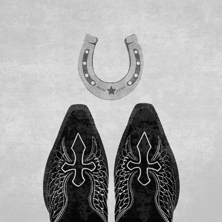 Picture of BW COWBOY BOOTS AND HORSESHOE