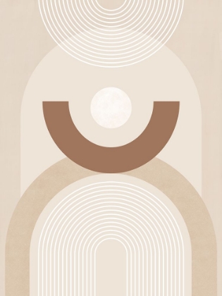 Picture of BEIGE MID CENTURY POSTER NO.1