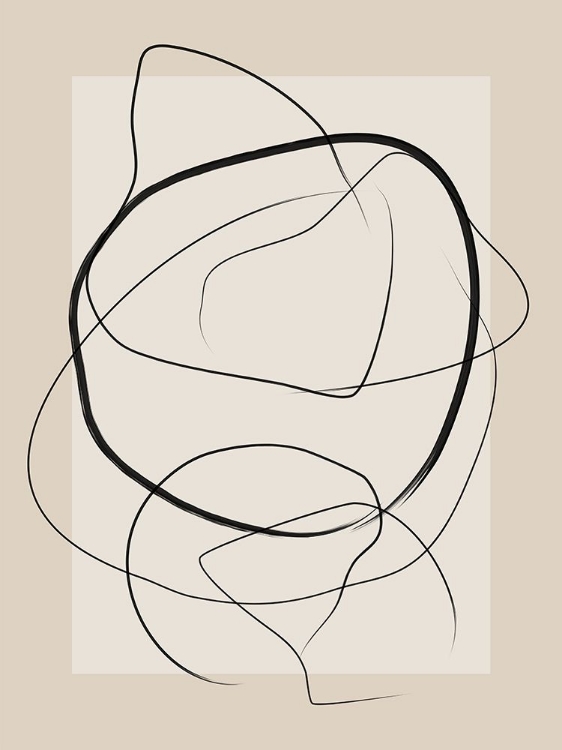 Picture of SOFT ABSTRACT LINES ART
