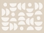 Picture of WHITE HALF CIRCLES ART
