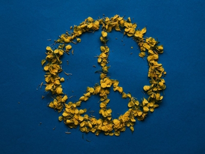 Picture of THE COLORS OF UKRAINE AND THE SYMBOL OF PEACE