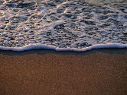 Picture of SEA WAVES ON THE BEACH AT SUNSET