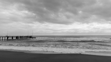 Picture of OLD PIER AND DRAMATIC LANDSCAPE