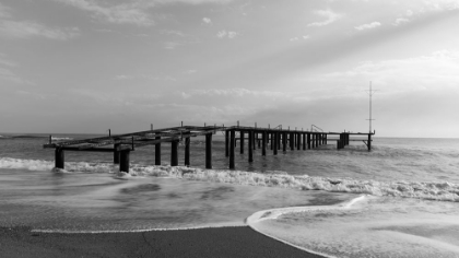 Picture of OLD PIER AND DRAMATIC LANDSCAPE