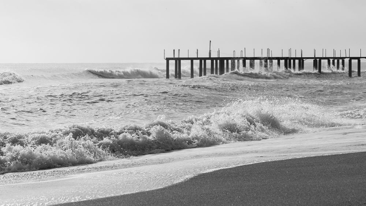 Picture of OLD PIER AND DRAMATIC LANDSCAPE