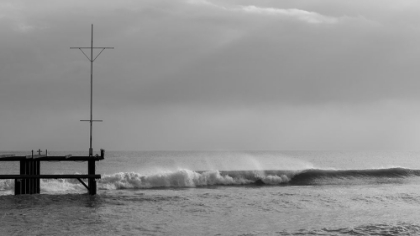 Picture of OLD PIER AND DRAMATIC LANDSCAPE