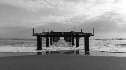 Picture of OLD PIER AND DRAMATIC LANDSCAPE