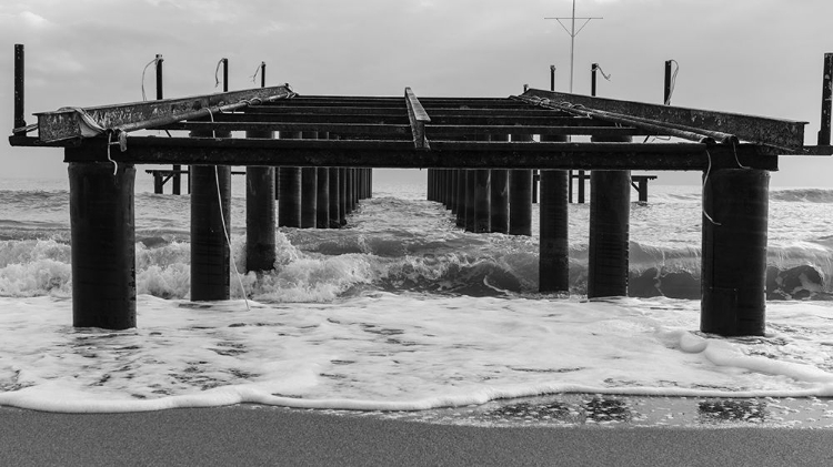 Picture of OLD PIER AND DRAMATIC LANDSCAPE