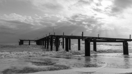 Picture of OLD PIER AND DRAMATIC LANDSCAPE