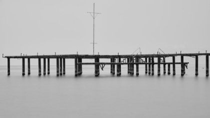 Picture of OLD PIER AND DRAMATIC LANDSCAPE