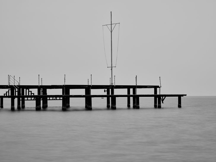 Picture of OLD PIER AND DRAMATIC LANDSCAPE