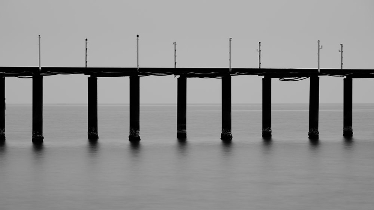 Picture of OLD PIER AND DRAMATIC LANDSCAPE