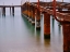 Picture of OLD PIER ON THE BEACH AND LONG EXPOSURE SEA WAVES