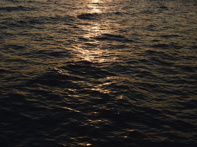 Picture of SEA WAVES AT SUNSET